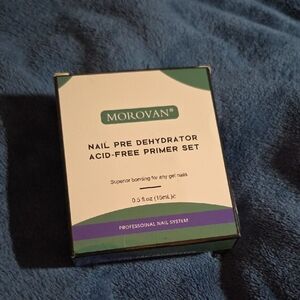 Morovan Nail Pre Dehydrator and Primer Set New
